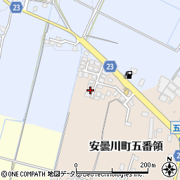 滋賀県高島市安曇川町五番領189-5周辺の地図