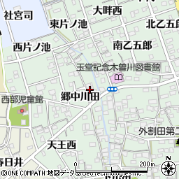 愛知県一宮市木曽川町外割田郷中川田88周辺の地図
