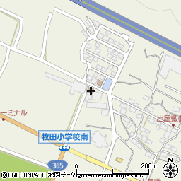 岐阜県大垣市上石津町牧田2687周辺の地図