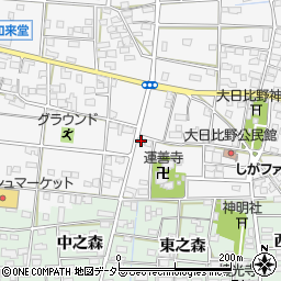 愛知県一宮市浅井町大日比野南流49周辺の地図