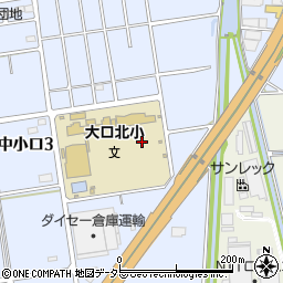 愛知県丹羽郡大口町中小口周辺の地図