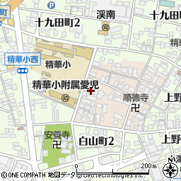 シンシア精華町周辺の地図