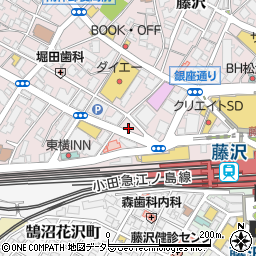 日産レンタカー藤沢駅前店周辺の地図