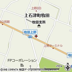 岐阜県大垣市上石津町牧田2089周辺の地図