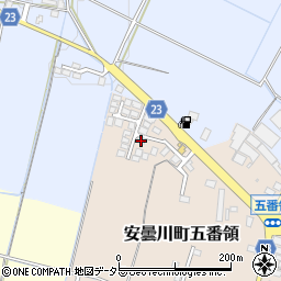 滋賀県高島市安曇川町五番領189-12周辺の地図