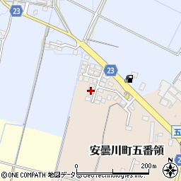 滋賀県高島市安曇川町五番領189-4周辺の地図