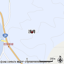 鳥取県八頭郡若桜町浅井周辺の地図