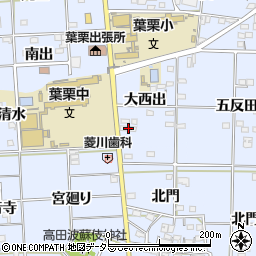 愛知県一宮市島村大西出87周辺の地図