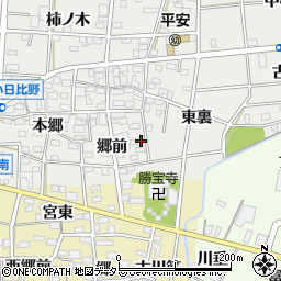 愛知県一宮市浅井町小日比野郷前14周辺の地図