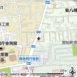 平塚八幡郵便局周辺の地図