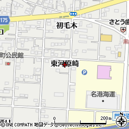 愛知県一宮市木曽川町黒田（東河原崎）周辺の地図