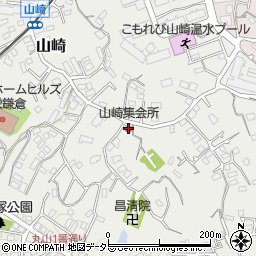 山崎集会所周辺の地図