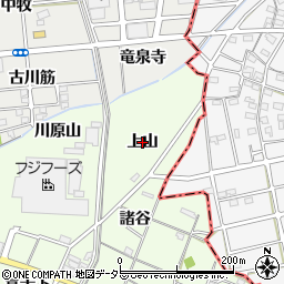 愛知県一宮市瀬部（上山）周辺の地図