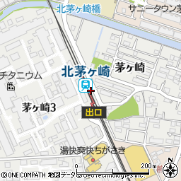 北茅ケ崎駅周辺の地図