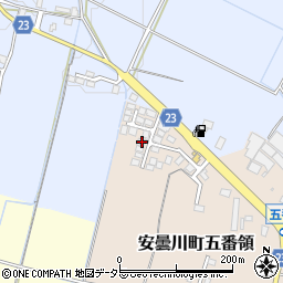 滋賀県高島市安曇川町五番領189-3周辺の地図