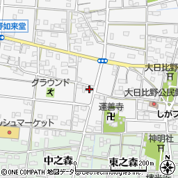 愛知県一宮市浅井町大日比野南流41周辺の地図