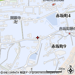 岐阜県多治見市赤坂町周辺の地図