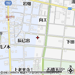 愛知県一宮市浅井町大日比野向エ45周辺の地図