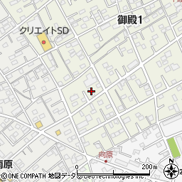 御殿北園荘周辺の地図