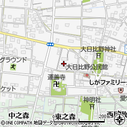 愛知県一宮市浅井町大日比野南流1847周辺の地図