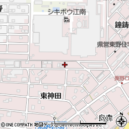 愛知県江南市東野町東神田23周辺の地図