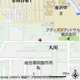 アディダスフットサルパーク横浜金沢周辺の地図