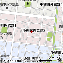 岐阜県羽島市小熊町内粟野周辺の地図