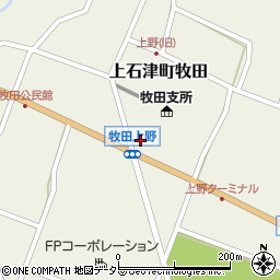 岐阜県大垣市上石津町牧田2272周辺の地図