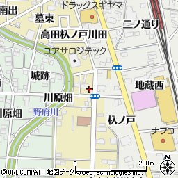愛知県一宮市木曽川町内割田杁ノ戸南周辺の地図