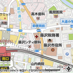 藤沢郵便局周辺の地図