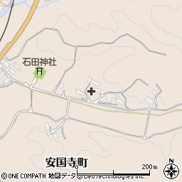 京都府綾部市安国寺町植松周辺の地図