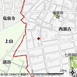 愛知県江南市松竹町西瀬古81周辺の地図