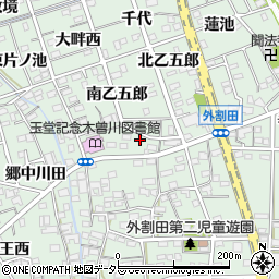 愛知県一宮市木曽川町外割田西郷中41周辺の地図
