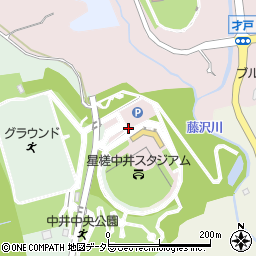 中井中央公園トイレ周辺の地図