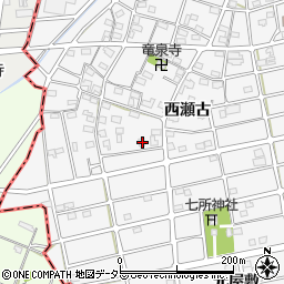 愛知県江南市松竹町西瀬古160周辺の地図