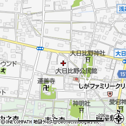 愛知県一宮市浅井町大日比野南流26周辺の地図