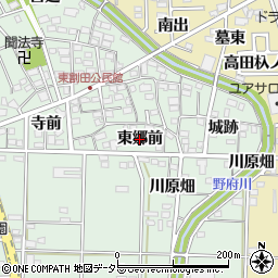 愛知県一宮市木曽川町外割田（東郷前）周辺の地図