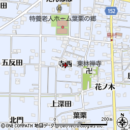 愛知県一宮市島村寺西周辺の地図