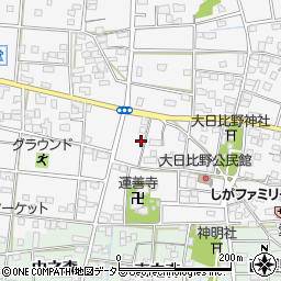 愛知県一宮市浅井町大日比野南流32周辺の地図