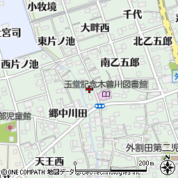 愛知県一宮市木曽川町外割田西郷中22周辺の地図