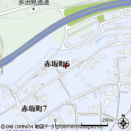 岐阜県多治見市赤坂町6丁目10周辺の地図