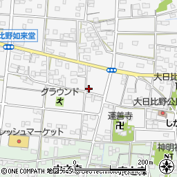 愛知県一宮市浅井町大日比野南流39周辺の地図