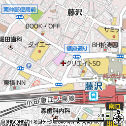 ダイレクトワン株式会社　藤沢プラザ周辺の地図