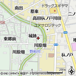 愛知県一宮市木曽川町外割田城跡89周辺の地図