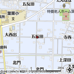 愛知県一宮市島村（五反田）周辺の地図