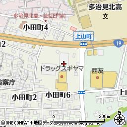 １００円ショップセリア　多治見東店周辺の地図
