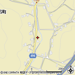 京都府綾部市小呂町岸ケ下周辺の地図