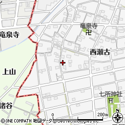 愛知県江南市松竹町西瀬古167周辺の地図