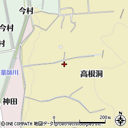 愛知県犬山市高根洞周辺の地図