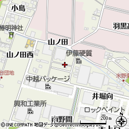 愛知県犬山市羽黒新田北野間周辺の地図